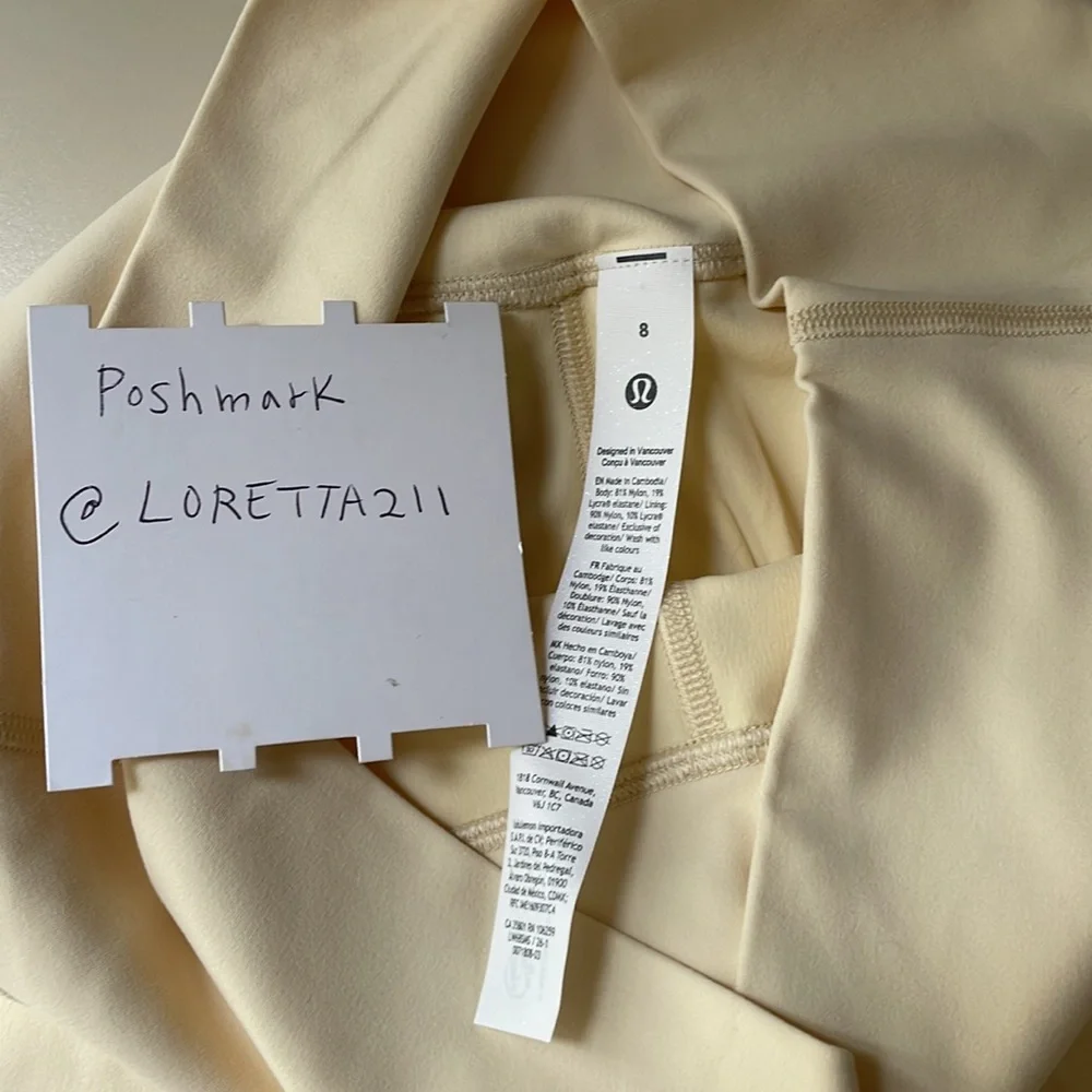 Lululemon Buttercream Crop Align Leggings 17” Size 8 - Picture 4 of 10